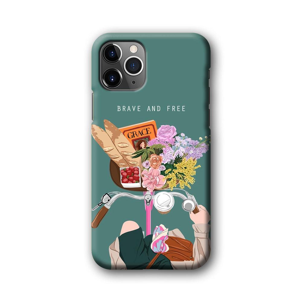 Girly Be Brave and Free iPhone 11 Pro Case-Oxvistore