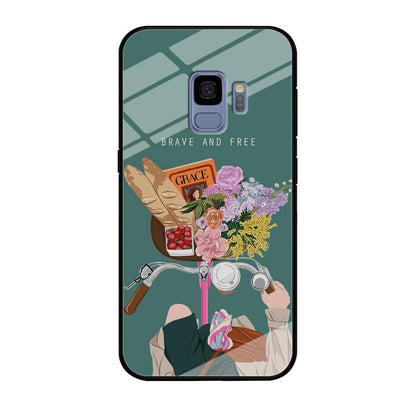 Girly Be Brave and Free Samsung Galaxy S9 Case-Oxvistore