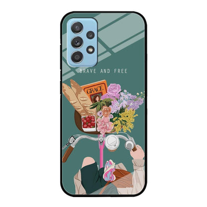 Girly Be Brave and Free Samsung Galaxy A52 Case-Oxvistore