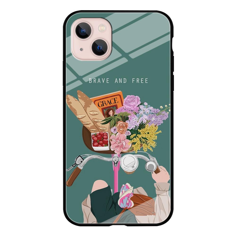 Girly Be Brave and Free iPhone 13 Case-Oxvistore