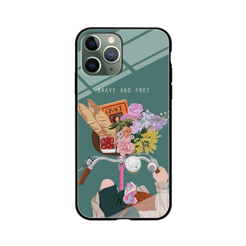 Girly Be Brave and Free iPhone 11 Pro Case-Oxvistore