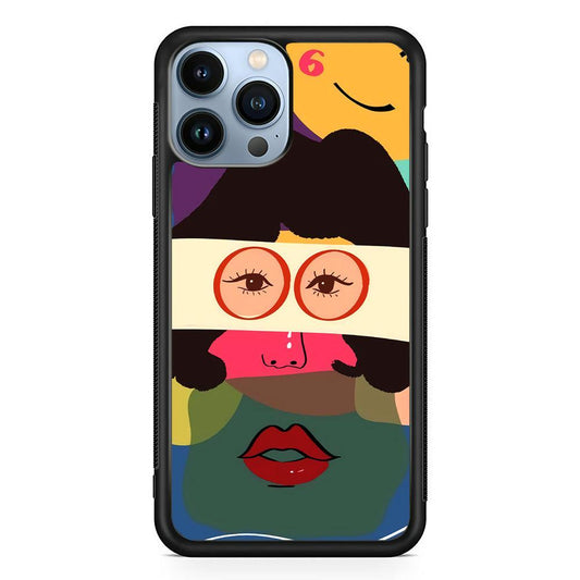 Girly Charm of The Five Senses iPhone 14 Pro Case-Rubber Black (2D Case)-Oxvistore