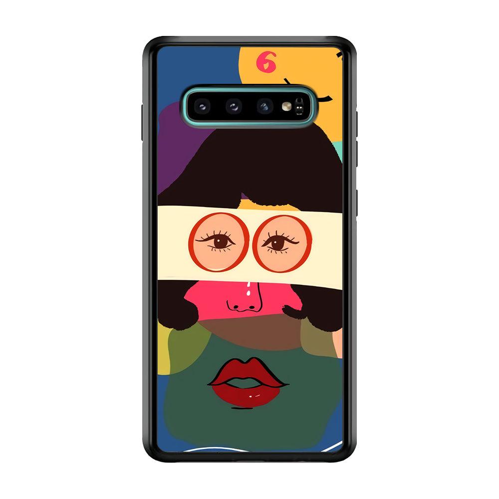 Girly Charm of The Five Senses Samsung Galaxy S10 Case-Rubber Black (2D Case)-Oxvistore