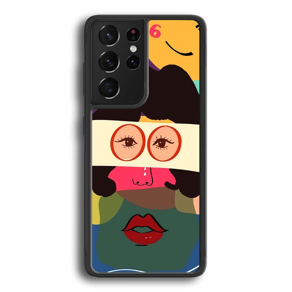 Girly Charm of The Five Senses Samsung Galaxy S23 Ultra Case-Rubber Black (2D Case)-Oxvistore