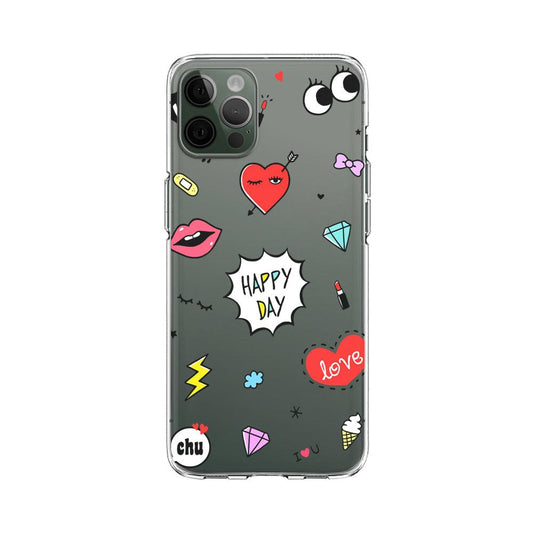Girly Everyday is A Happy Day Clear Soft Case-Oxvistore