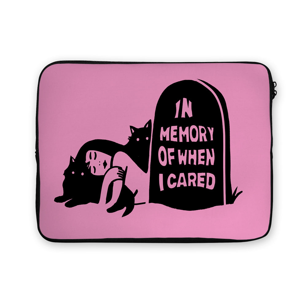 Girly In Memory I Cared Laptop Sleeve Protective Cover