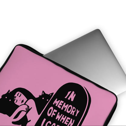 Girly In Memory I Cared Laptop Sleeve Protective Cover