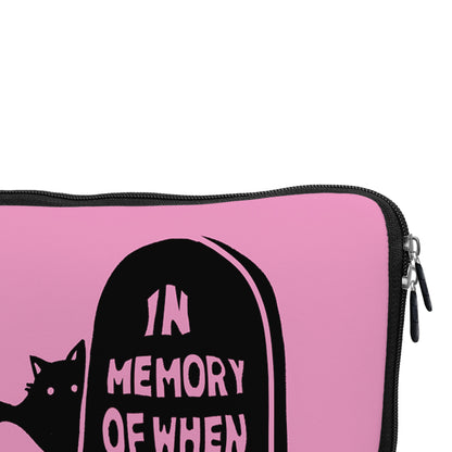 Girly In Memory I Cared Laptop Sleeve Protective Cover