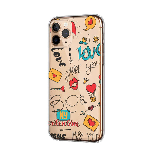 Girly Love Like Valentine Clear Soft Case-Oxvistore