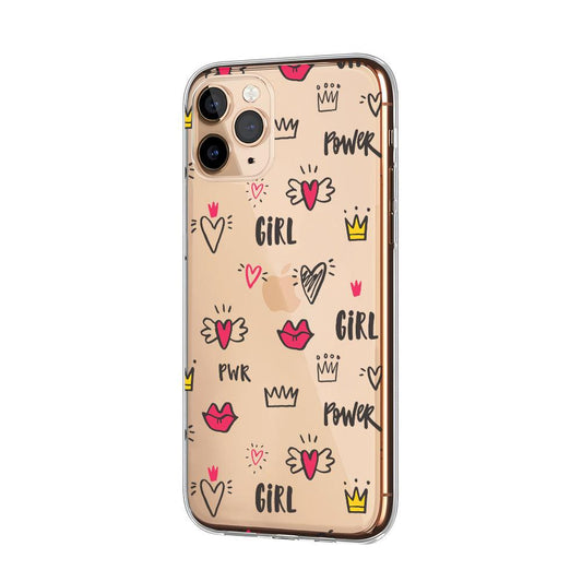 Girly Love is Girl Power Clear Soft Case-Oxvistore
