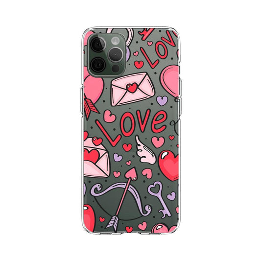 Girly Paper of Love Clear Soft Case-Oxvistore