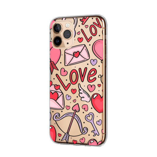 Girly Paper of Love Clear Soft Case-Oxvistore