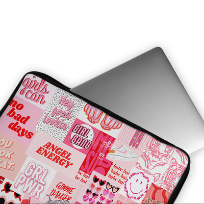 Girly Pink Aesthetic Laptop Sleeve Protective Cover