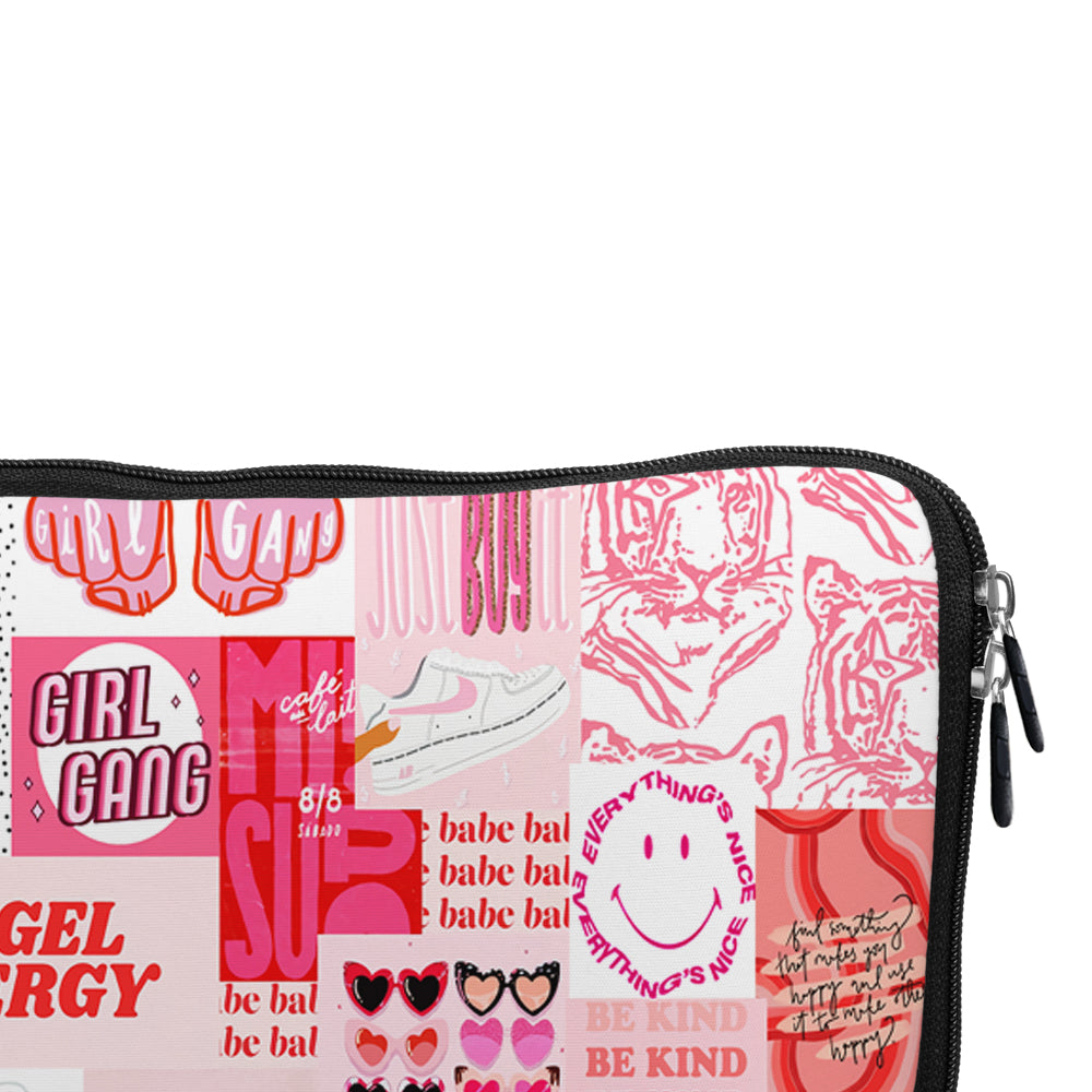 Girly Pink Aesthetic Laptop Sleeve Protective Cover