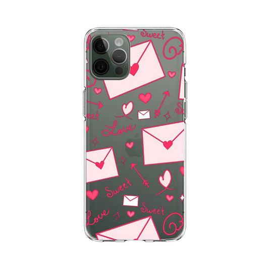 Girly Pink Letters for You Clear Soft Case-Oxvistore