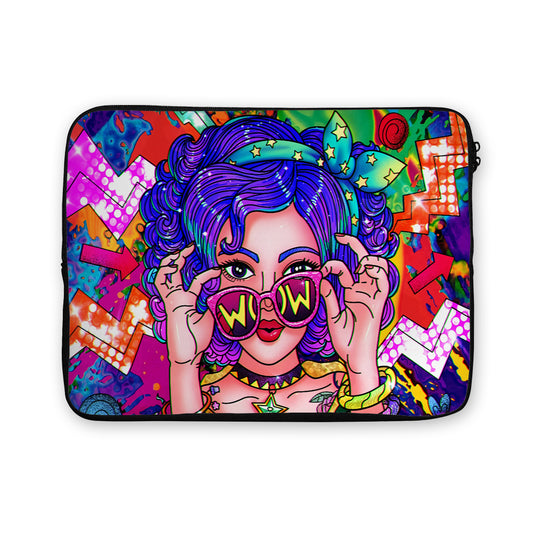 Girly Style Pop Art Laptop Sleeve Protective Cover