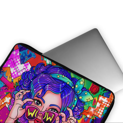 Girly Style Pop Art Laptop Sleeve Protective Cover