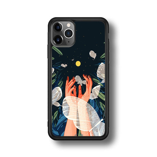 Girly Sweety Beauty Hands iPhone 11 Pro Max Case-Rubber Black (2D Case)-Oxvistore