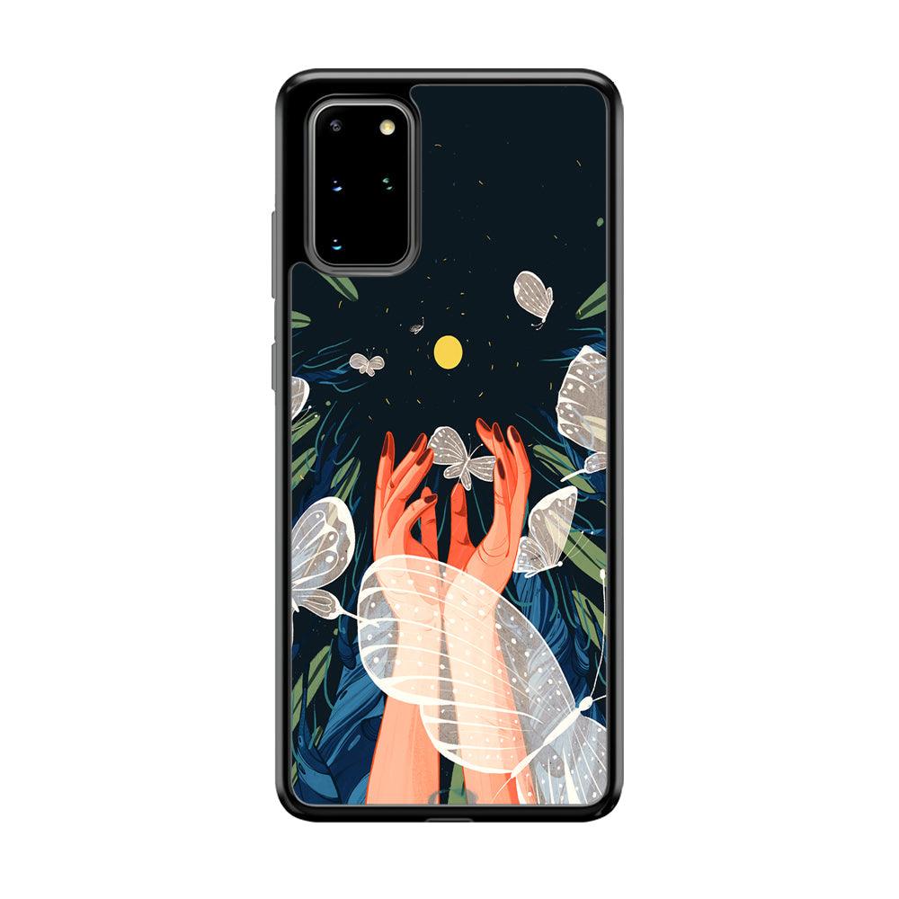 Girly Sweety Beauty Hands Samsung Galaxy S20 Plus Case-Rubber Black (2D Case)-Oxvistore