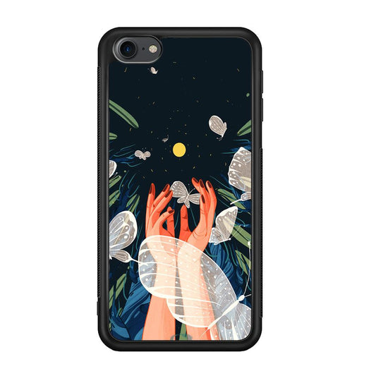 Girly Sweety Beauty Hands iPod Touch 6 Case-Rubber Black (2D Case)-Oxvistore