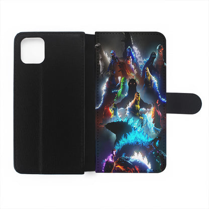 Godzilla Through The Years Flip Wallet Phone Case