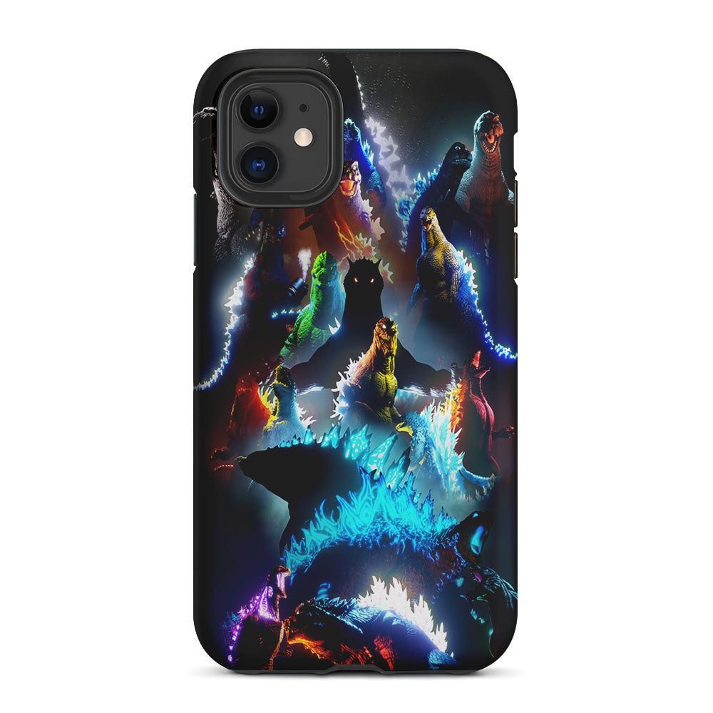 Godzilla Through The Years 2 in 1 Tough Phone Case