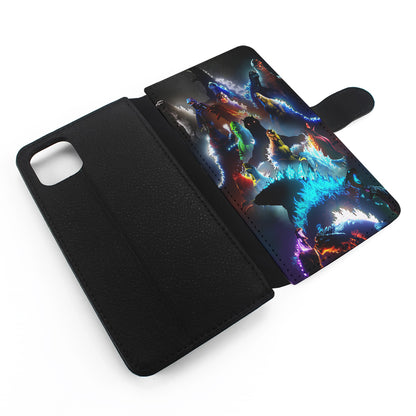 Godzilla Through The Years Flip Wallet Phone Case