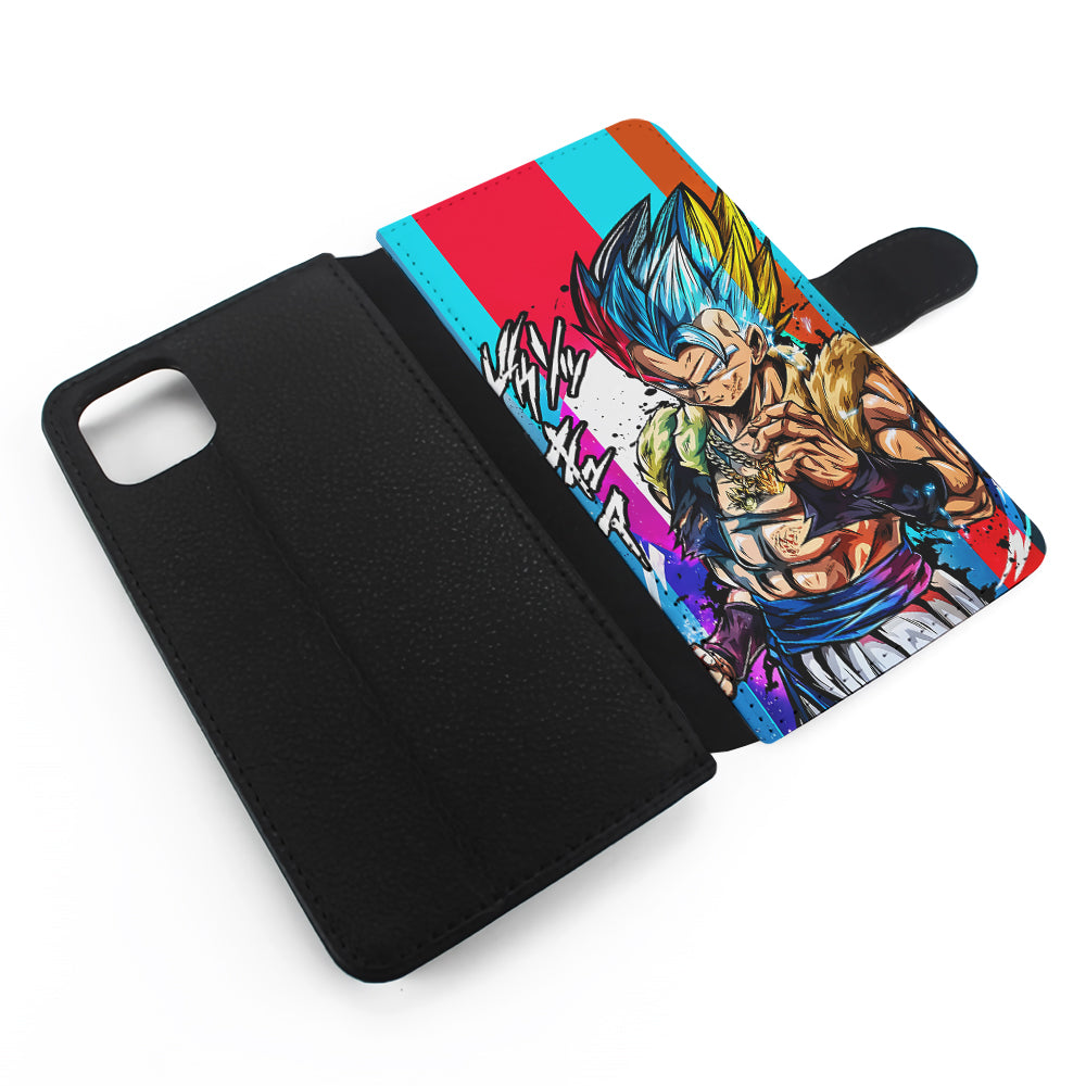 Gogeta Dragon Ball Z Art Flip Wallet Phone Case