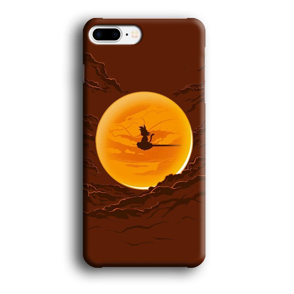 Goku Silhouette of The Moon iPhone 8 Plus Case-Oxvistore