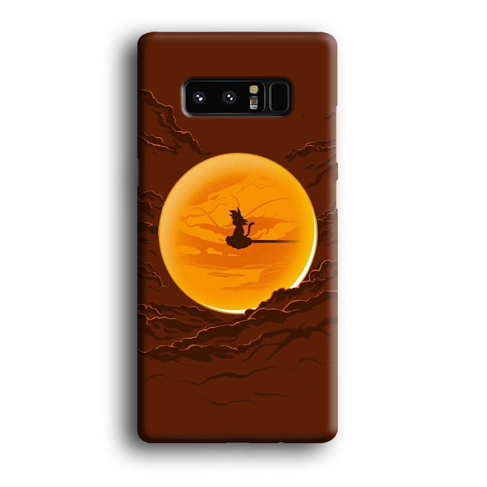 Goku Silhouette of The Moon Samsung Galaxy Note 8 Case-Oxvistore