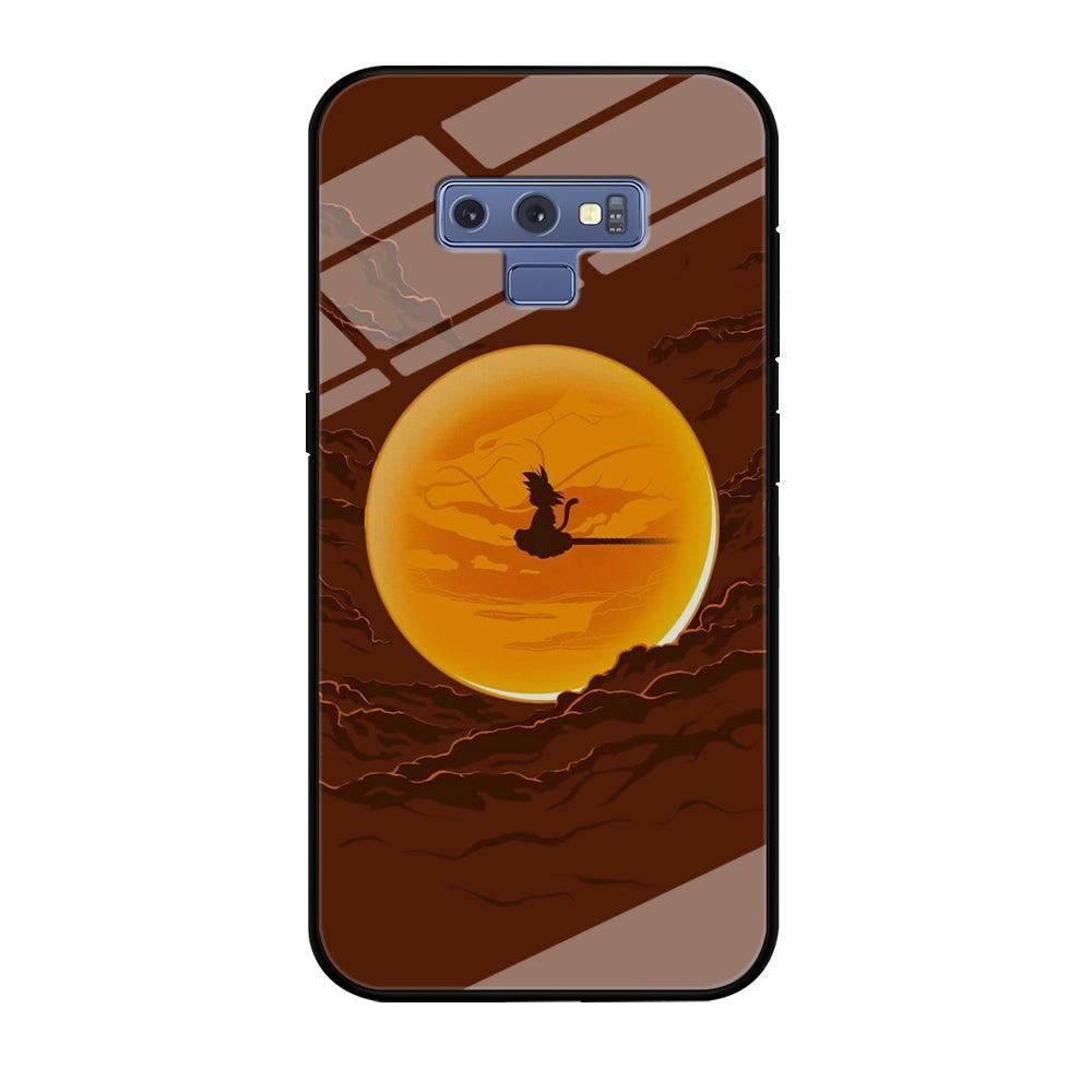 Goku Silhouette of The Moon Samsung Galaxy Note 9 Case-Oxvistore