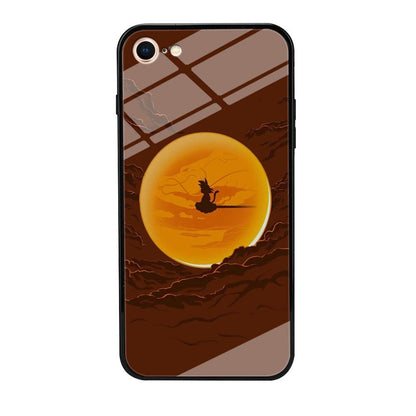 Goku Silhouette of The Moon iPhone 8 Case-Oxvistore