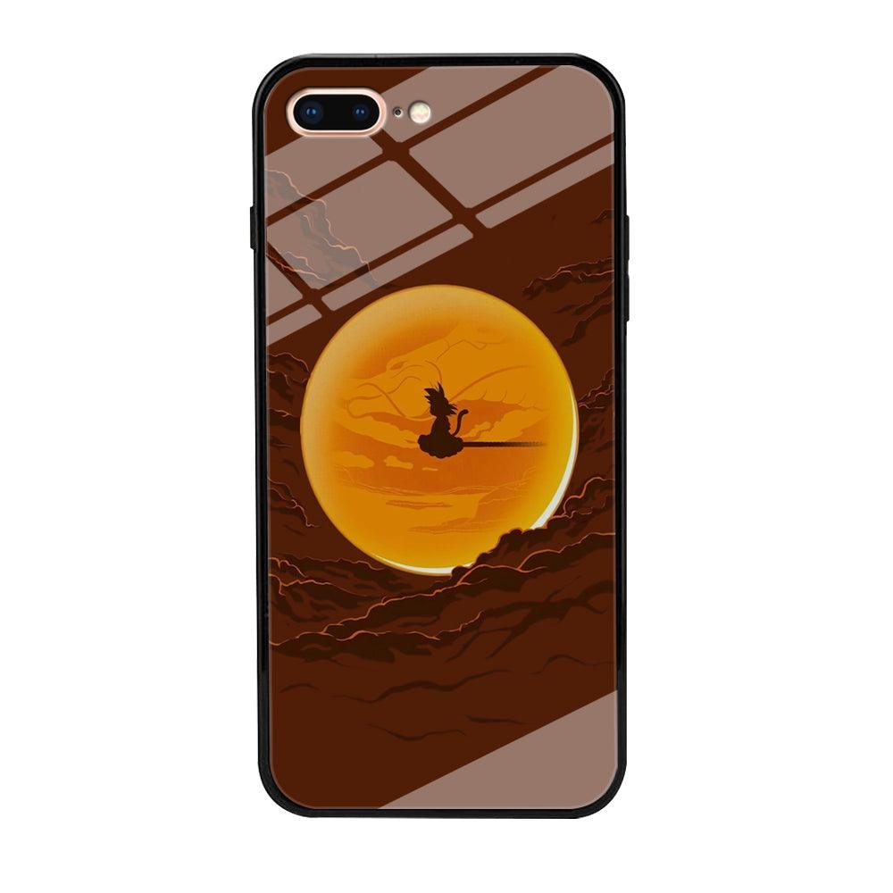 Goku Silhouette of The Moon iPhone 7 Plus Case-Oxvistore