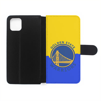 Golden State Warriors Logo Flip Wallet Phone Case