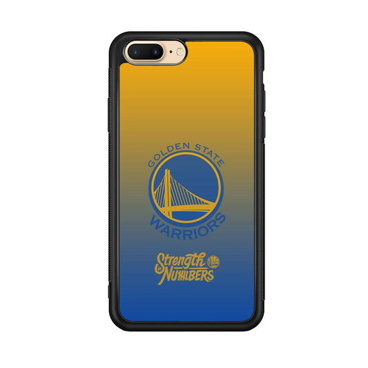 Golden State Warriors Merger of The Layer iPhone 7 Plus Case-Rubber Black (2D Case)-Oxvistore