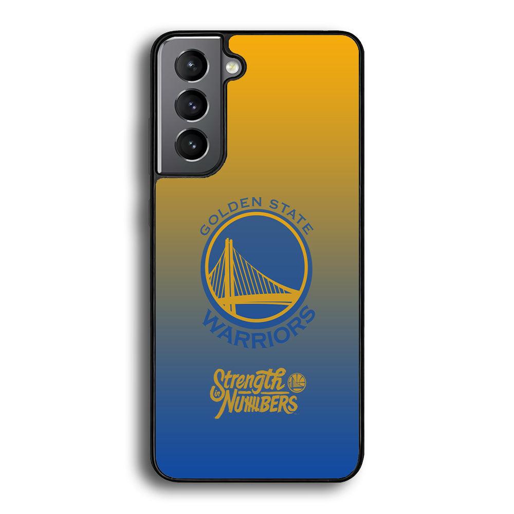 Golden State Warriors Merger of The Layer Samsung Galaxy S24 Case-Rubber Black (2D Case)-Oxvistore