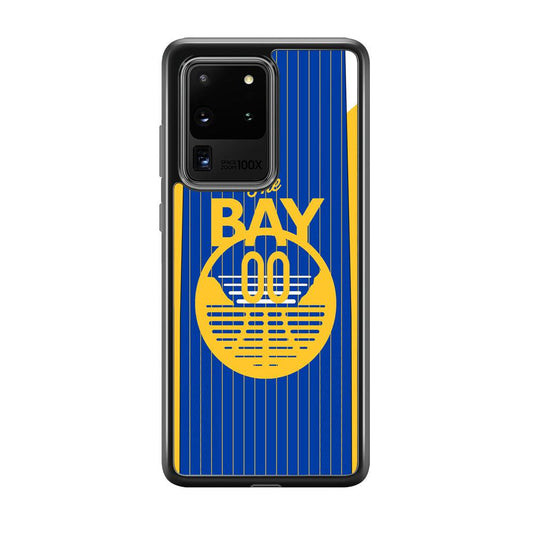 Golden State Warriors The Bay Jersey Samsung Galaxy S20 Ultra Case-Rubber Black (2D Case)-Oxvistore