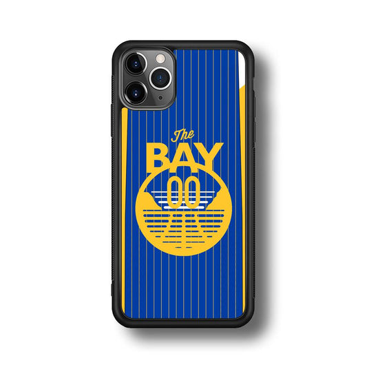 Golden State Warriors The Bay Jersey iPhone 11 Pro Max Case-Rubber Black (2D Case)-Oxvistore