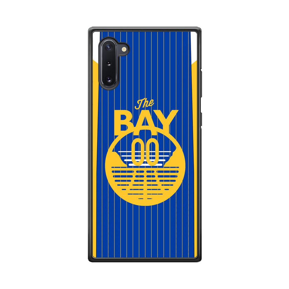 Golden State Warriors The Bay Jersey Samsung Galaxy Note 10 Case-Rubber Black (2D Case)-Oxvistore