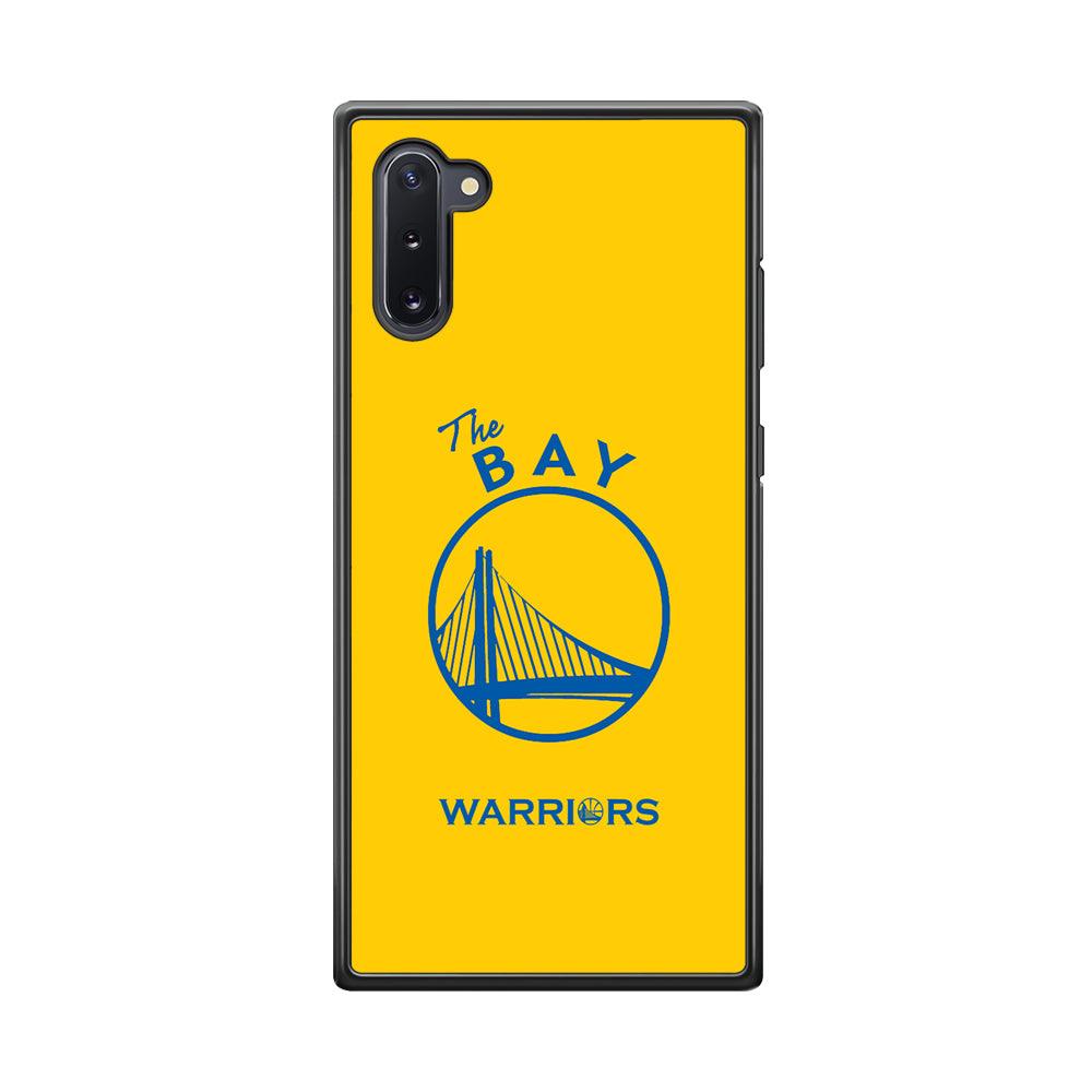 Golden State Warriors The Blue Silhouette Samsung Galaxy Note 10 Case-Rubber Black (2D Case)-Oxvistore