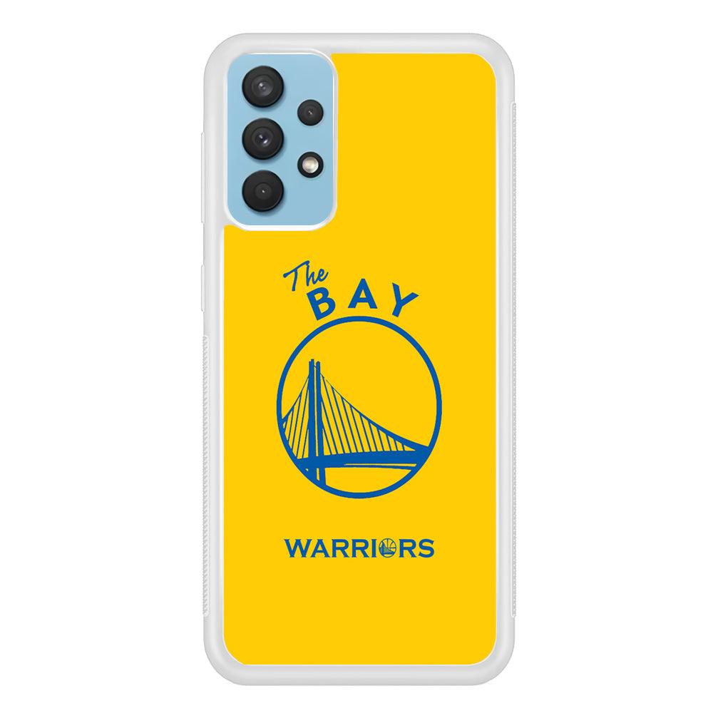 Golden State Warriors The Blue Silhouette Samsung Galaxy A32 Case-Oxvistore