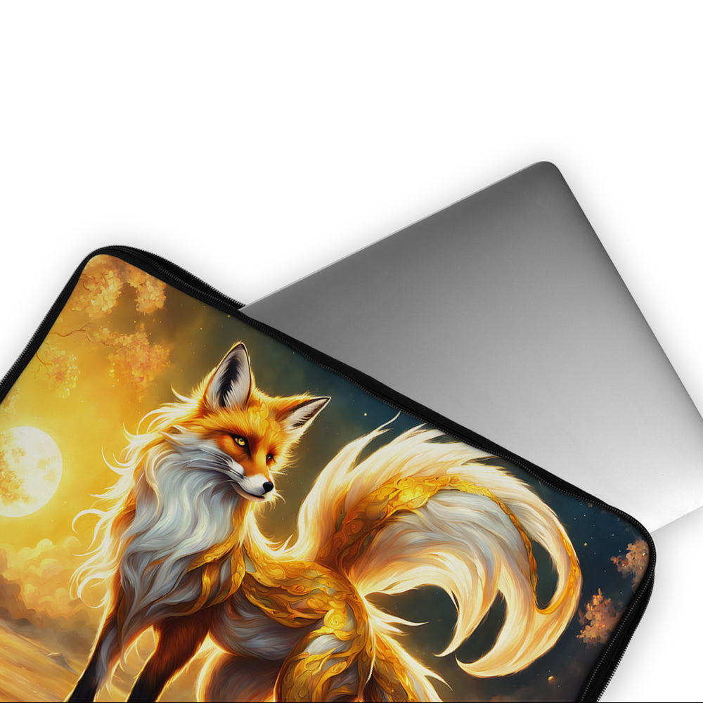 Golden Tailed Fox Laptop Sleeve Protective Cover