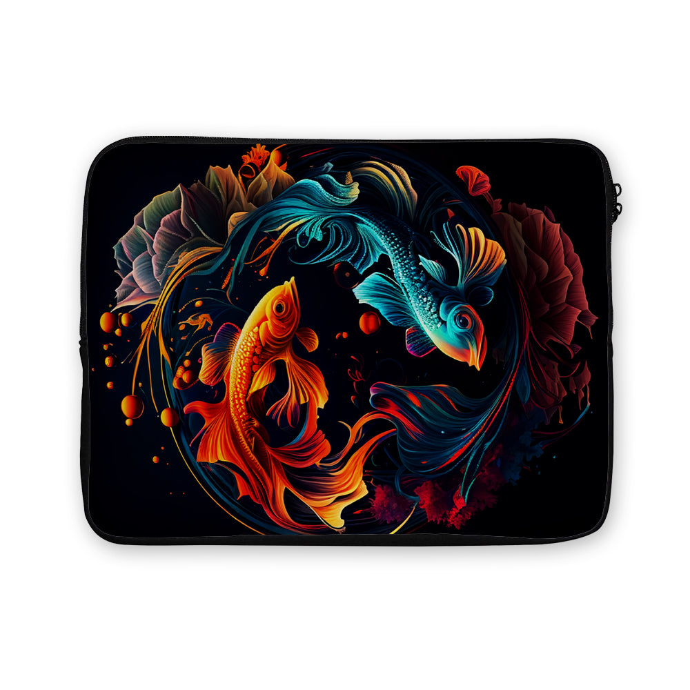 Goldfish Yin Yang Harmony Laptop Sleeve Protective Cover