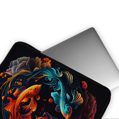 Goldfish Yin Yang Harmony Laptop Sleeve Protective Cover