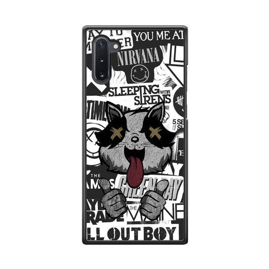 Good Stories of Playlist Samsung Galaxy Note 10 Case-Rubber White (2D Case)-Oxvistore