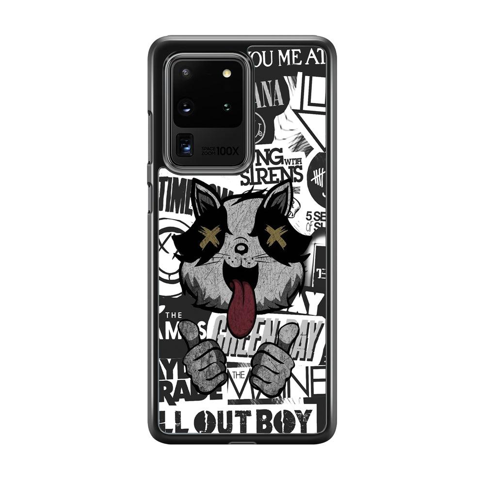 Good Stories of Playlist Samsung Galaxy S20 Ultra Case-Rubber White (2D Case)-Oxvistore