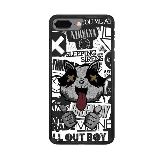 Good Stories of Playlist iPhone 8 Plus Case-Rubber Black (2D Case)-Oxvistore