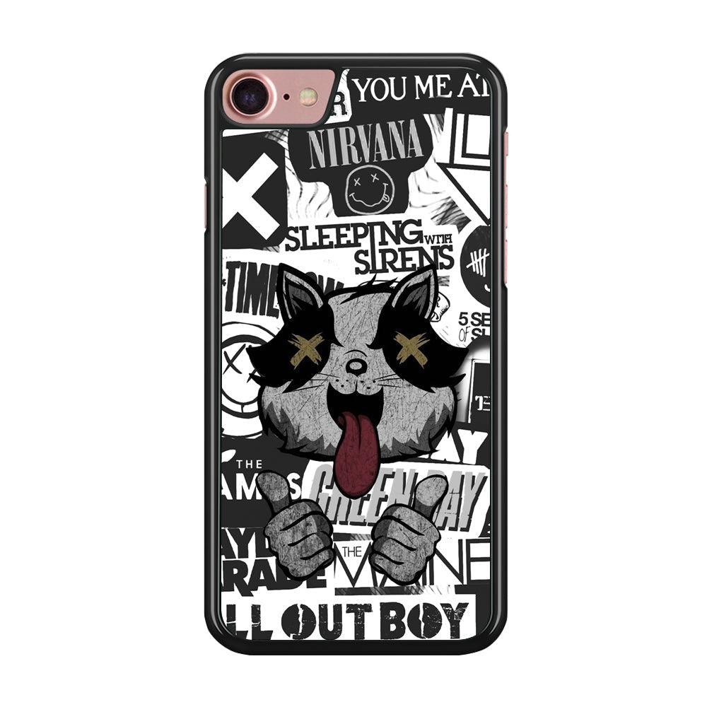 Good Stories of Playlist iPhone 7 Case-Rubber Black (2D Case)-Oxvistore