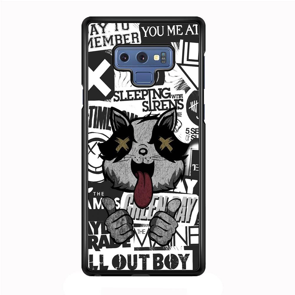 Good Stories of Playlist Samsung Galaxy Note 9 Case-Rubber Black (2D Case)-Oxvistore