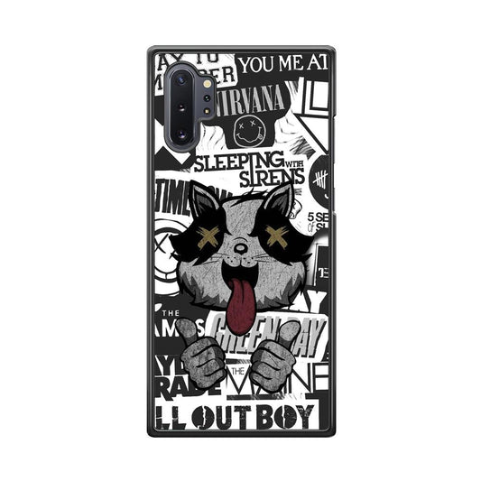 Good Stories of Playlist Samsung Galaxy Note 10 Plus Case-Rubber White (2D Case)-Oxvistore